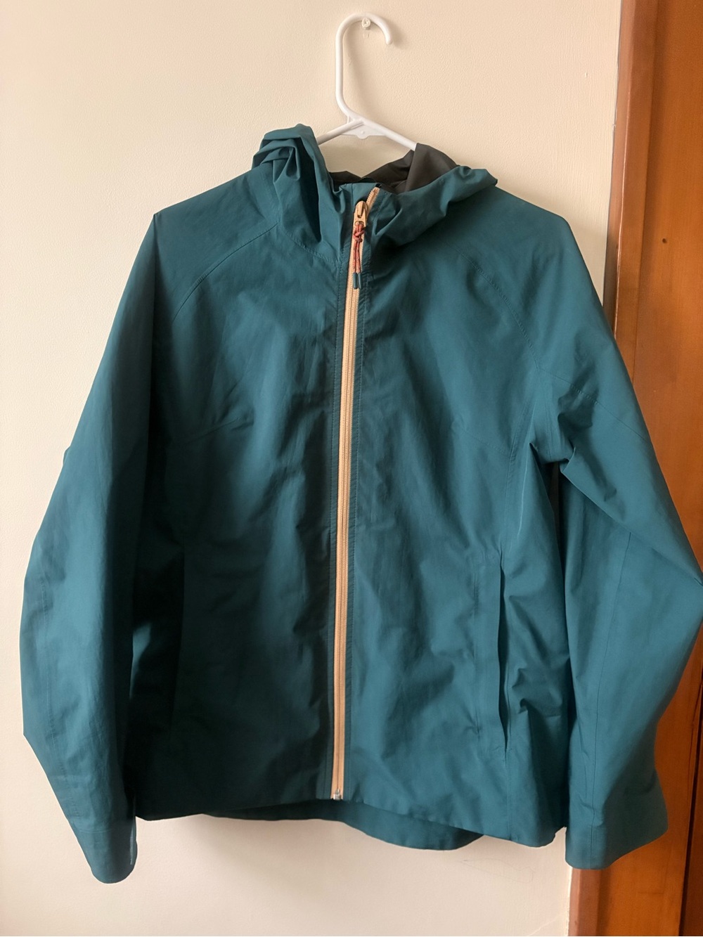 Burton Weatherproof Teal Shell Jacket with Orange Accents